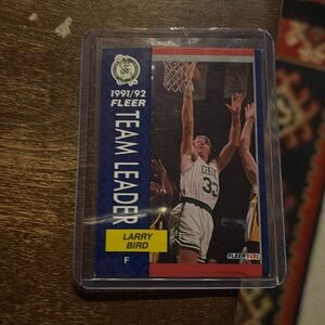 Larry bird 1992 SSP trading card. Mint condition!! Fleer 91-92 league leaders!